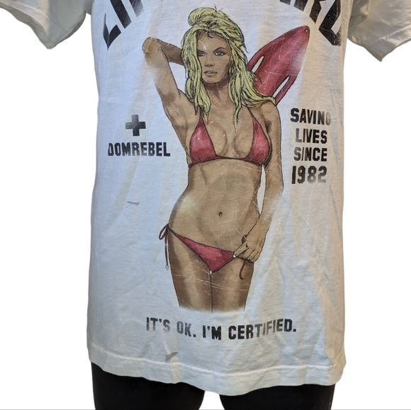 Dom rebel white lifeguard t shirt medium - Picture 3 of 9
